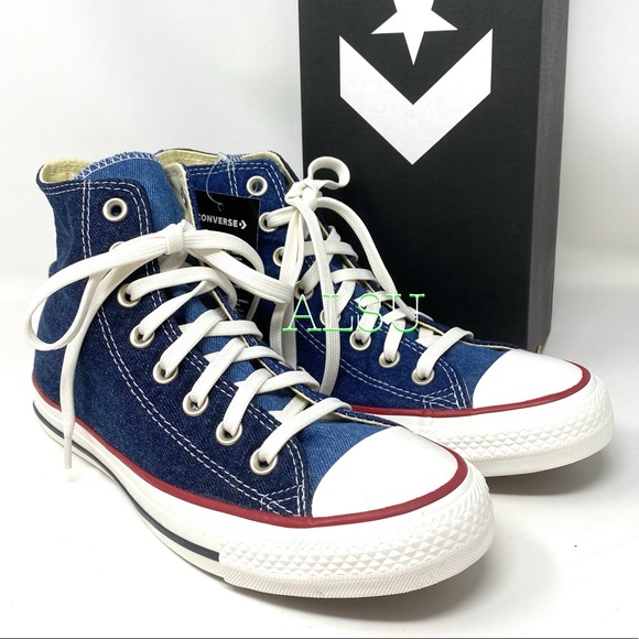 Converse Ctas High Top Canvas Jeans Dark Navy W - Picture 2 of 12
